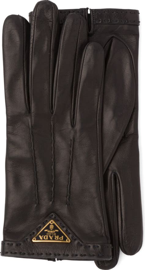 prada red leather gloves|Prada nappa leather gloves.